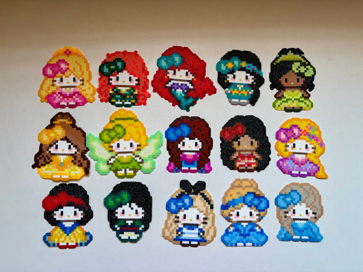 (Perler Beads) 15 Disney Princesses